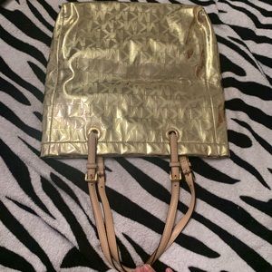 Gold Michael Kors bag